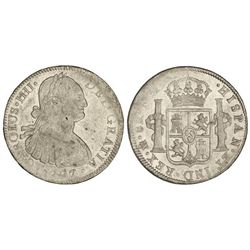 8 Reales. - 1797. - MÉXICO. - F.M. - Restos de brillo original. (Acuñación parcialmente floja). Cal-
