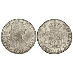 8 Reales. - 1798. - MÉXICO. - F.M. - Restos de brillo original. (Acuñación algo floja). Cal-692. EBC