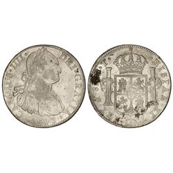 8 Reales. - 1803. - - MÉXICO. - F.T. - (Manchitas en reverso, pequeños golpecitos y plata agria). Ca