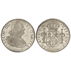 8 Reales. - 1807. - - MÉXICO. - T.H. - Restos de brillo orig¡nal (pequeñas rayitas, acuñación floja
