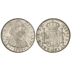 8 Reales. - 1808. - - MÉXICO. - T.H. - Acuñación algo floja en parte. (Pequeñas rayitas en anverso).