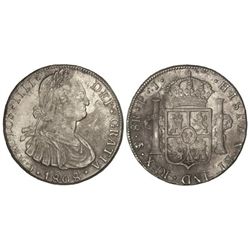8 Reales. - 1808. - POTOSÍ. - P.J. - Pátina irregular. Cal-732. EBC-. - -