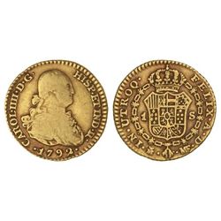 1 Escudo. - 1792. - MADRID. - M.F. - Cal-491. MBC-/MBC. - -