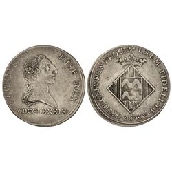 Medalla Proclamación. - 1789. - GIRONA. - AR. Ø 30 mm. (Pequeñas rayitas en anverso). He-32. (MBC+).