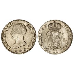 4 Reales. - 1809. - MADRID. - A.I. - ESCASA ASÍ. Cal-53. EBC/EBC+. - -