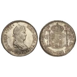 2 Reales. - 1819. - GUATEMALA. - M. - Brillo original. Leves rayitas de ajuste. Magnífico ejemplar.