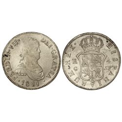 4 Reales. - 1811. - CATALUNYA. - S.F. - Acuñación algo floja en reverso, normal en estas piezas. (Le