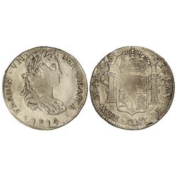 4 Reales. - 1814. - GUADALAJARA. - M.R. - Acuñación algo floja. Cal-718. MBC. - -