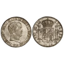 20 Reales. - 1822. - MADRID. - S.R. - Parte de brillo original. (Leves golpecitos en anverso y peque