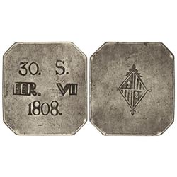 30 Sous. - 1808. - PALMA DE MALLORCA. - (Pequeños golpecitos). Cal-519. MBC+/MBC. - -