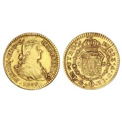 1 Escudo. - 1809. - MÉXICO. - H.J. - (Pequeña grieta). ESCASA. Cal-293. EBC-. - -