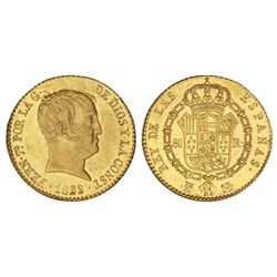 80 Reales. - 1822. - MADRID. - S.R. - Brillo original. Cal-218. EBC+. - -