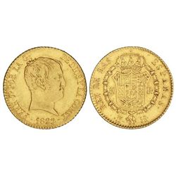80 Reales. - 1822. - MADRID. - S.R. - (Rayitas en anverso). Cal-218. MBC/MBC+. - -