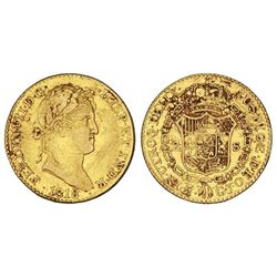 2 Escudos. - 1818. - MADRID. - G.J. - (Leves oxidaciones). Cal-214. MBC. - -