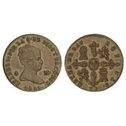 4 Maravedís. - 1849. - JUBIA. - Cal-519. MBC+/EBC-. - -