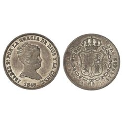 1 Real. - 1848. - MADRID. - C.L. - Pátina. Restos de brillo original. Cal-416. EBC-/MBC+. - -