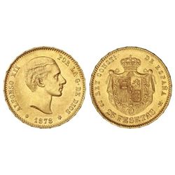 25 Pesetas. - 1878 (*18-78). - D.E.-M. - EBC. - -