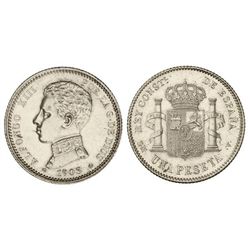 1 Peseta. - 1903 (*19-03). - S.M.-V. - SC. - -