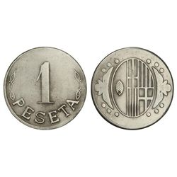1 Peseta. - 1937. - Ay. L´ATMELLA DEL VALLÈS. - Al. Vti-L17. MBC. - -