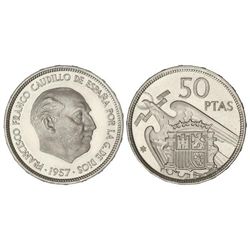 50 Pesetas. - 1957 (*74). - Procedente de la carterita F.N.M.T. PRUEBA. - -