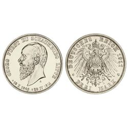 3 Marcos. - 1911-A. - SCHAUMBURG-LIPPE. - AR. Y-206. PROOF. - -