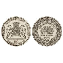 Thaler. - 1871-B. - BREMEN. - AR. Victoria sobre Francia. (Pequeños golpecitos y rayitas). KM-249. M