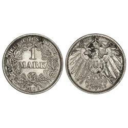 1 Marco. - 1909 E. - MULDENHUTTEN. - AR. (Pequeñas concreciones). RARA. KM-14. MBC+. - -