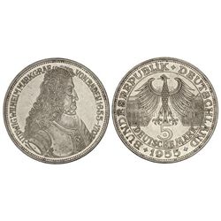 5 Marcos. - 1955-G. - AR. 300 Aniversario Luis Van Baden. (Pequeños golpecitos). KM-115. EBC+. - -