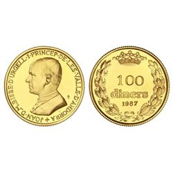 100 Diners. - 1987. - AU. Obispo Joan Martí. Tirada: 2.000 piezas. KM-41. FDC. - -