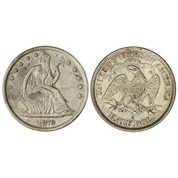 1/2 Dólar. - 1872-S. - SAN FRANCISCO. - AR. Libertad sentada. KM-99. EBC-. - -
