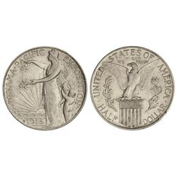 1/2 Dólar. - 1915-S. - AR. Exposición Panamá - Pacífico. (Pequeños golpecitos). KM-135. MBC+. - -