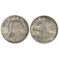 1/2 Dólar. - 1921. - AR. Pátina. Centenario Alabama. KM-148.1. MBC+. - -