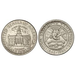 1/2 Dólar. - 1946. - AR. Centenario Iowa Statehood. KM-197. SC. - -