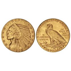 5 Dólares. - 1909-D. - DENVER. - AU. Busto indio. (Rayitas en reverso). KM-129. EBC/EBC-. - -