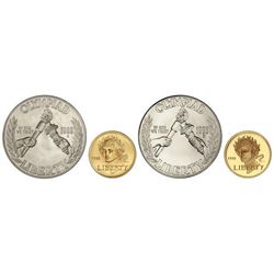 Serie 4 monedas 1 y 5 Dólares. - 1988. - - AR y AU. Olimpiada Seul´88. 2 series en FDC y PROOF. 1 Dó