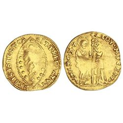 Zecchino. - (1763-1778). - ALVISE MOCENIEGO IV. - VENECIA. - 3´5 grs. AU. (Acuñación algo floja en p