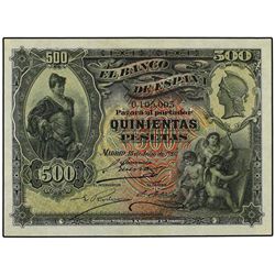 500 Pesetas. - 15 Julio 1904. - Alcázar de Segovia. (Dos pliegues). Ed-B105. EBC-. - -
