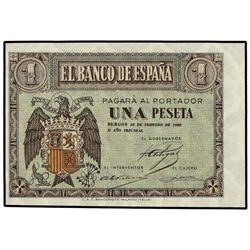 1 Peseta. - 28 Febrero 1938. - Serie G. RARO. Ed-D28b. SC. - -