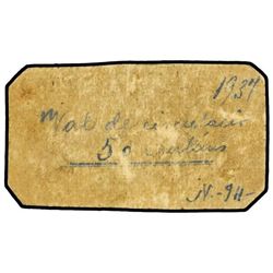 50 Cèntims. - 1937. - CASTELLVELL. - Cartón. RARÍSIMO. AR-772; T-894. MBC. - -