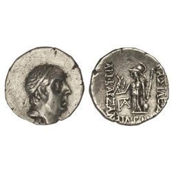 Dracma. - 95-63 a.C. - ARIOBARZANES. - CAPADOCIA. - Anv.: Busto a derecha del rey. Rev.: Atenea de p