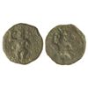 Image 1 : 1/4 Calco. - EBUSUS. - Anv.: Bes con martillo y serpiente, marca: ¿seis puntos?. Rev.: Similar. 2,44