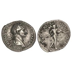 Denario. - Acuñada el 114-117 d.C. - TRAJANO. - Anv.: IMP. TRAIANO OPTIMO AVG. GER. DAC. P. M. TR. P