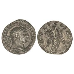 Denario. - Acuñada el 101-102 d.C. - TRAJANO. - Anv.: IMP. CAES. NERVA TRAIAN. AVG. GERM. Cabeza lau
