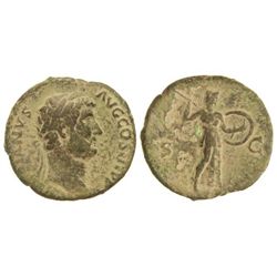 As. - Acuñada el 134-138 d.C. - ADRIANO. - Anv.: HADRIANVS AVG. COS. III P. P. Busto laureado a dere