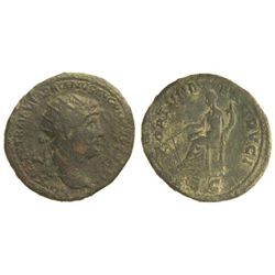 Dupondio. - Acuñada el 117-138 d.C. - ADRIANO. - Anv.: IMP. CAESAR TRAIANVS HADRIANVS AVG. P. M. TR.