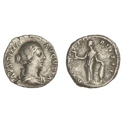 Denario. - 175 d.C. - FAUSTINA HIJA. - Anv.: FAVSTINA AVGVSTA. Busto a derecha. Rev.: AVGVSTI PII FI