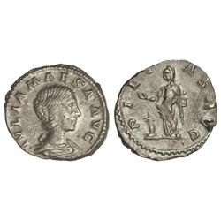 Denario. - 223 d.C. - JULIA MAESA. - Anv.: IVLIA MAESA AVG. Busto a derecha. Rev.: PIETAS AVG. Pieda