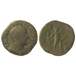 Sestercio. - Acuñada el 231-235 d.C. - ALEJANDRO SEVERO. - Anv.: IMP. ALEXANDER PIVS AVG. Busto laur