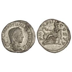 Denario. - Acuñada el 224 d.C. - ALEJANDRO SEVERO. - Anv.: IMP. C. M. AVR. SEV. ALEXAND. AVG. Busto