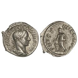 Denario. - Acuñada el 225 d.C. - ALEJANDRO SEVERO. - Anv.: IMP. C. M. AVR. SEV. ALEXAND. AVG. Busto